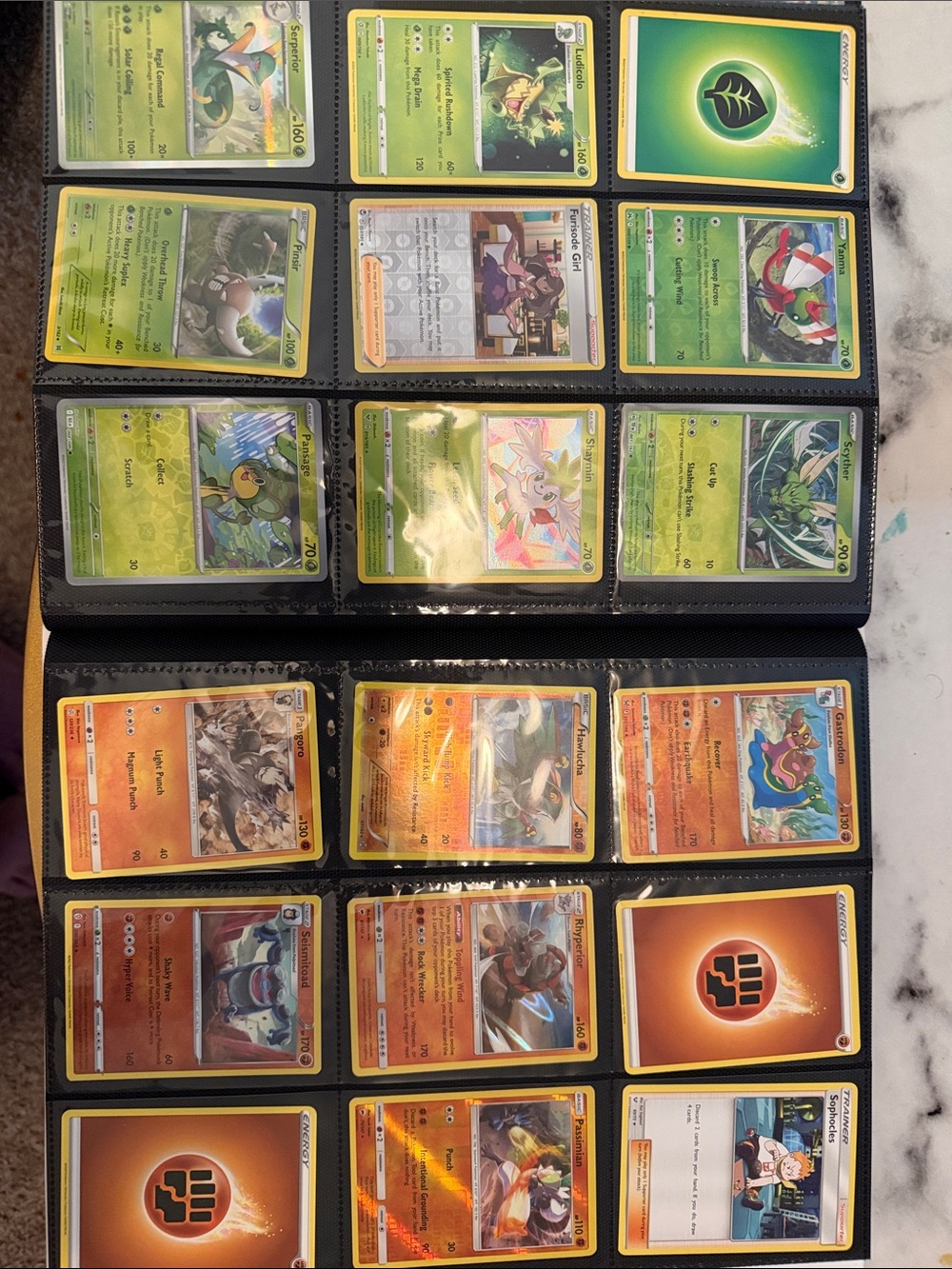 Pokemon Card Binder full of Cards